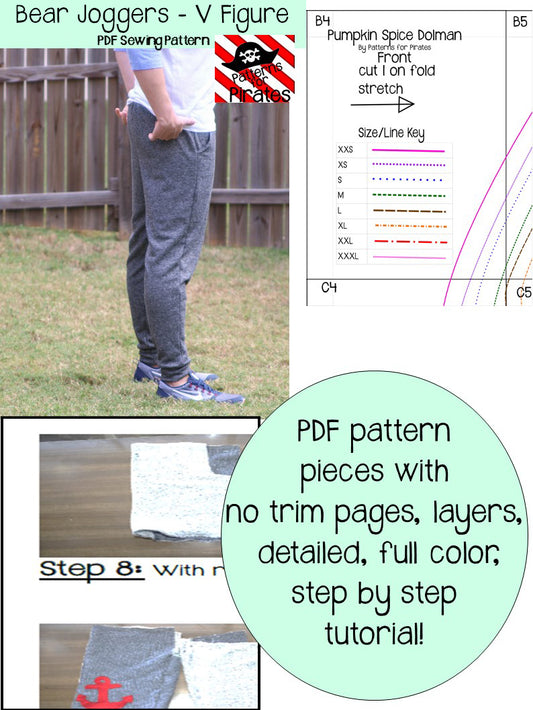 Bear Joggers - V Figure