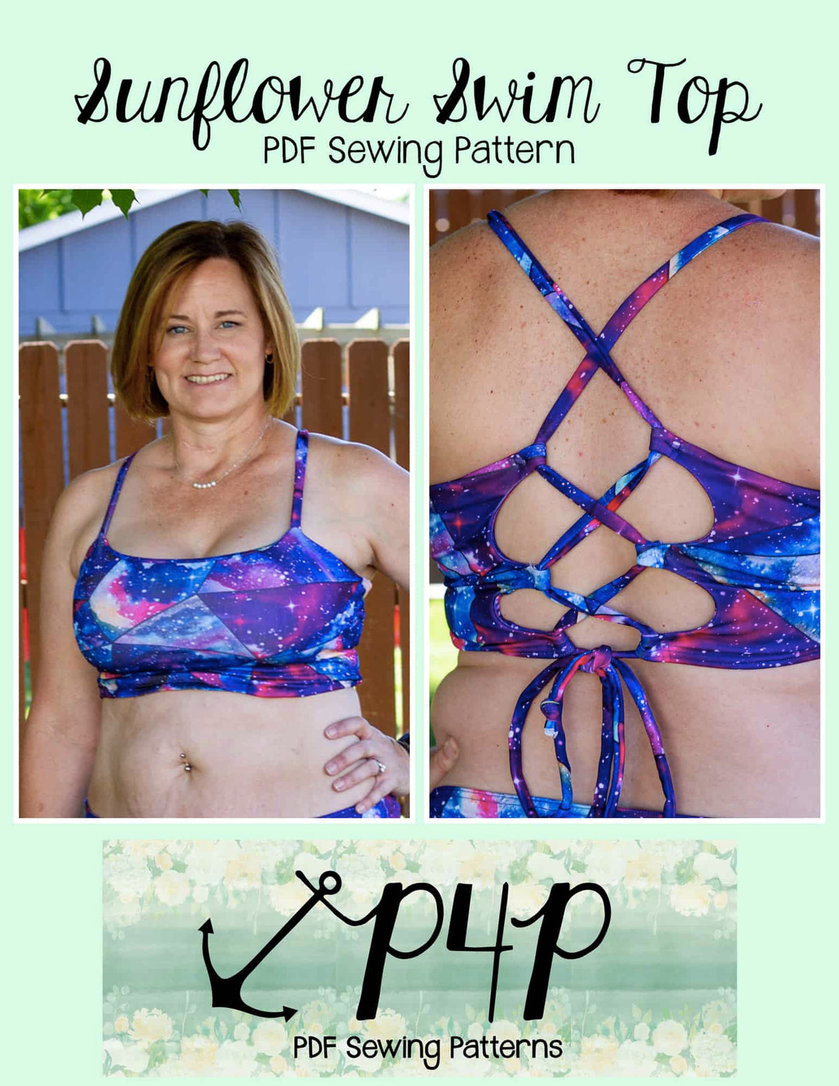 Sunflower Swim Top