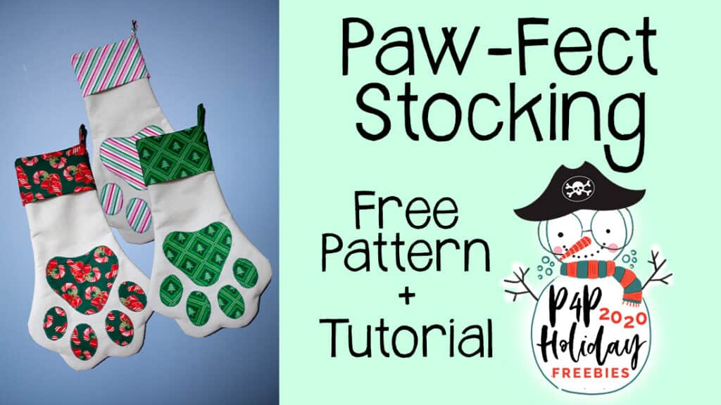 Paw-Fect Stocking Tutorial — original Patterns for Pirates blog artwork