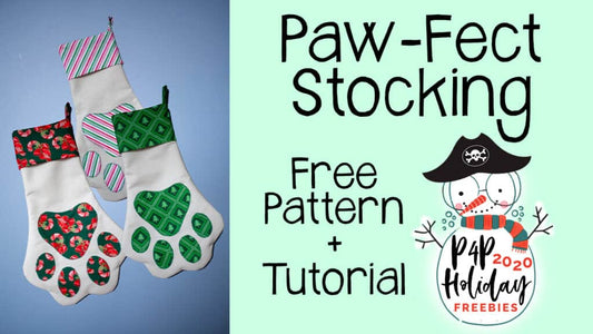 Paw-Fect Stocking Tutorial — original Patterns for Pirates blog artwork