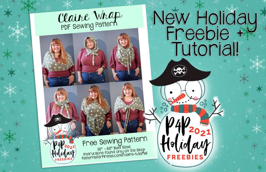 Claire Wrap — original Patterns for Pirates blog artwork