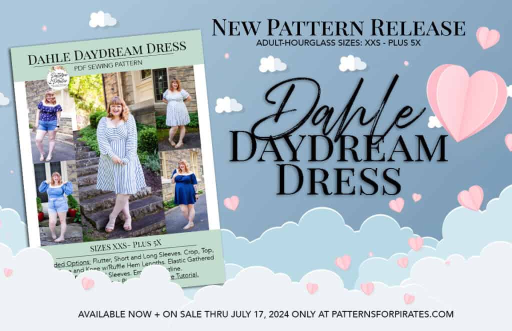 Dahle Daydream Dress — original Patterns for Pirates blog artwork