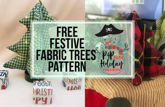 Festive Fabric Trees — original Patterns for Pirates blog artwork