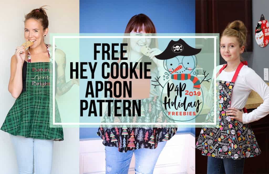 Hey Cookie Apron — original Patterns for Pirates blog artwork