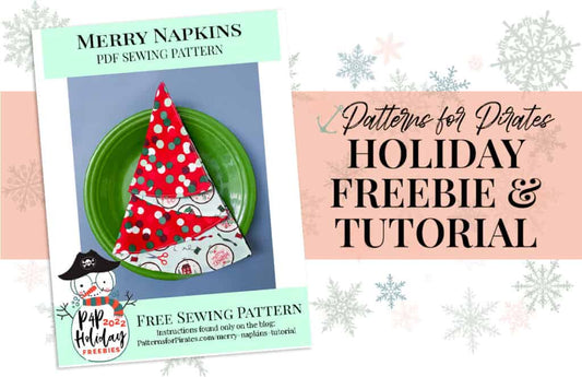 Merry Napkins — original Patterns for Pirates blog artwork