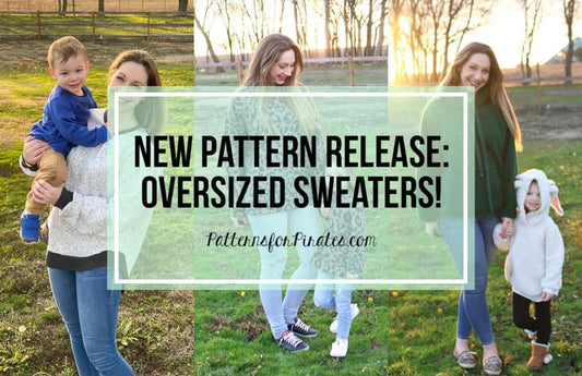 Oversized Sweater — original Patterns for Pirates blog artwork