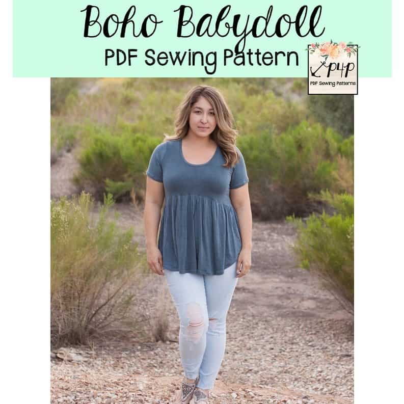 Boho Babydoll — original Patterns for Pirates blog artwork