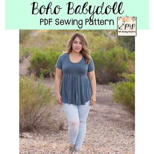 Boho Babydoll — original Patterns for Pirates blog artwork