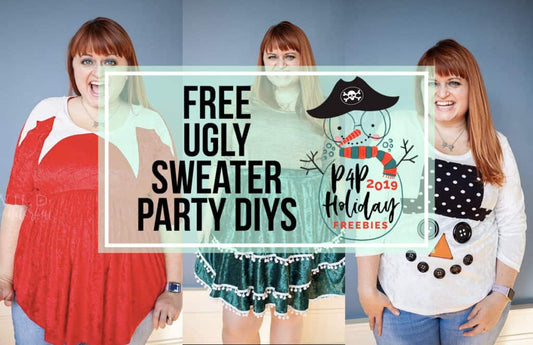 Ugly Sweater Party DIYs — original Patterns for Pirates blog artwork