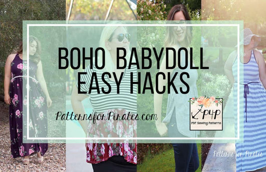 Boho Babydoll: Easy Hacks — original Patterns for Pirates blog artwork