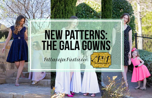 Gala Gown — original Patterns for Pirates blog artwork