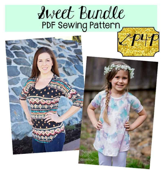 Sweet Tee + Sugar Pie Dolman Pattern Release — original Patterns for Pirates blog artwork