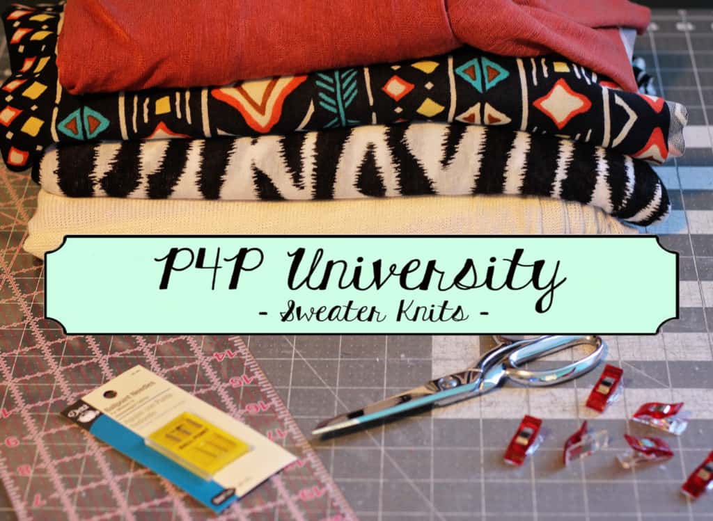 Tips for working with sweater knits