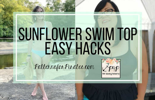 Sunflower and Busy Bee Easy Hacks — illustrated P4P sewing guide