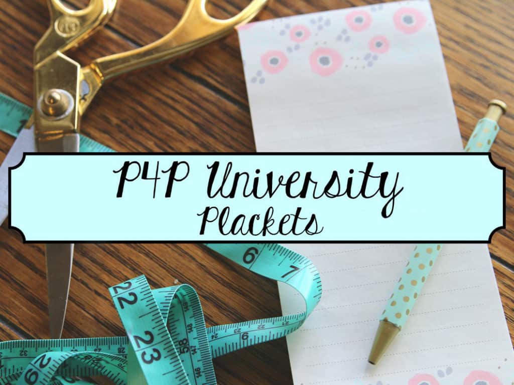 How to Sew a Placket — illustrated P4P sewing guide