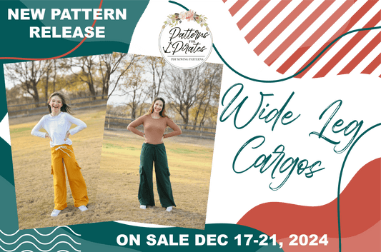 Wide Leg Cargos — original Patterns for Pirates blog artwork