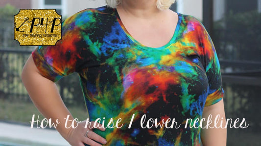 How to Raise or Lower a Neckline — illustrated P4P sewing guide