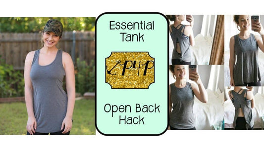 Essential Tank- Open Back Hack — illustrated P4P sewing guide