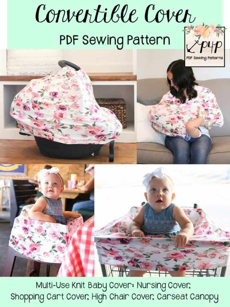 Free Convertible Cover Sewing Pattern — illustrated P4P sewing guide
