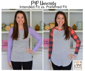 Intended Fit vs. Preferred Fit