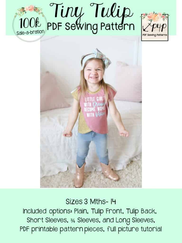 Free Tiny Tulip Tee Sewing Pattern