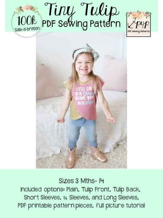 Free Tiny Tulip Tee Sewing Pattern