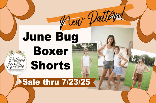 June Bug Boxer Shorts — original Patterns for Pirates blog artwork