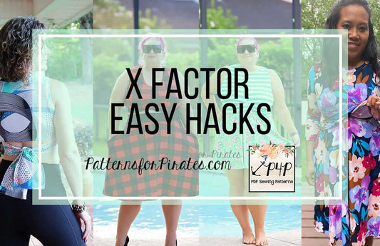 X Factor Top and Dress Easy Hacks — original Patterns for Pirates blog artwork