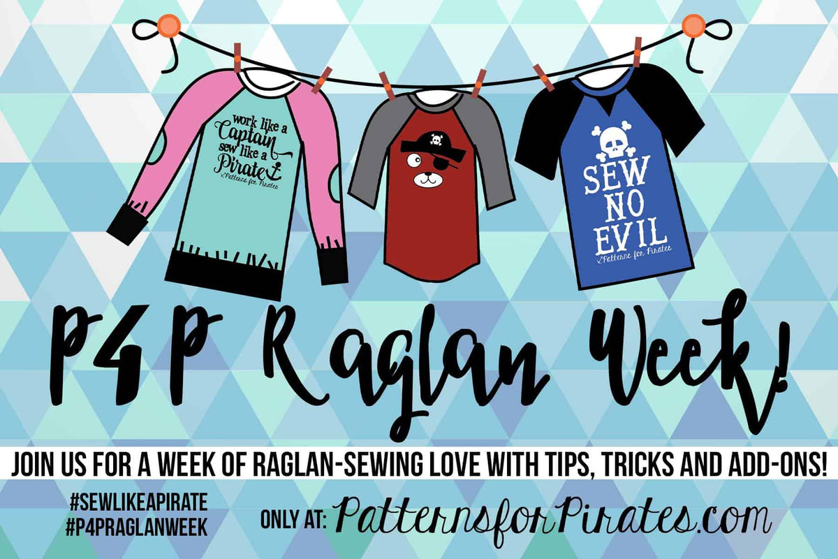 P4P Raglan Week announcement with illustrated raglan shirts