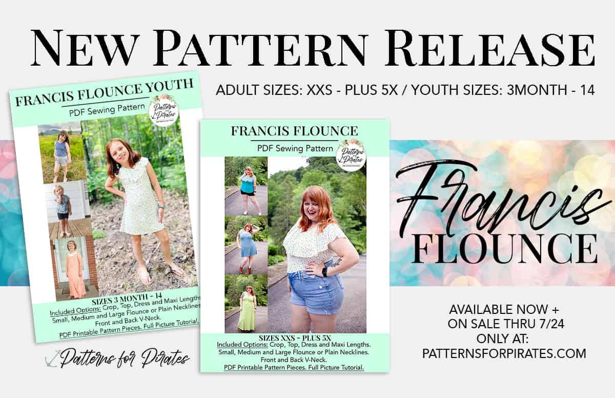 Francis Flounce — original Patterns for Pirates blog artwork