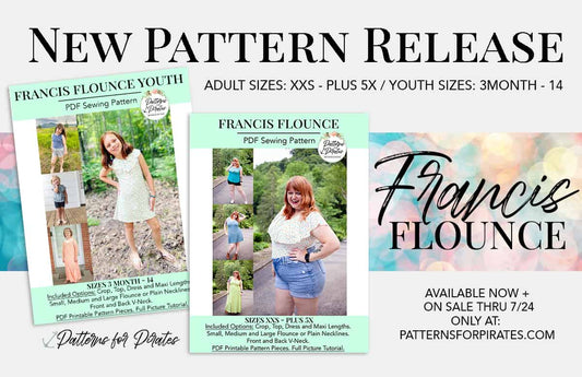Francis Flounce — original Patterns for Pirates blog artwork