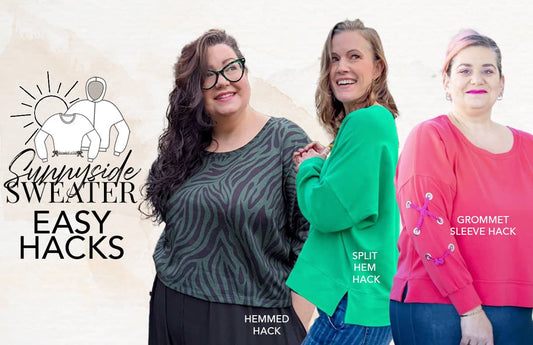 Sunnyside Sweater: Easy Hacks — illustrated P4P sewing guide