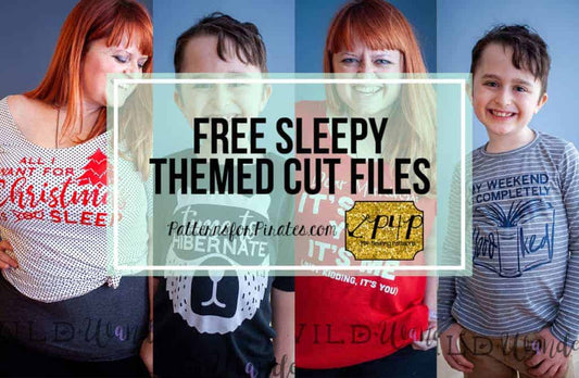 Free Sleepy-Themed Cut Files — original Patterns for Pirates blog artwork