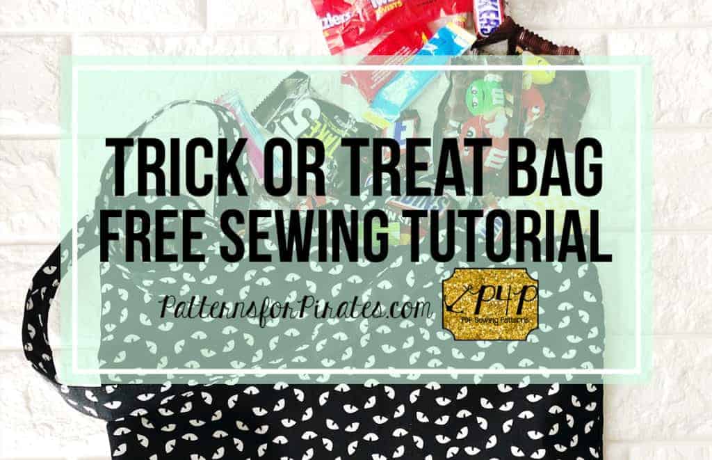 Trick or Treat Bag — Free Sewing Tutorial + Pattern — original Patterns for Pirates blog artwork