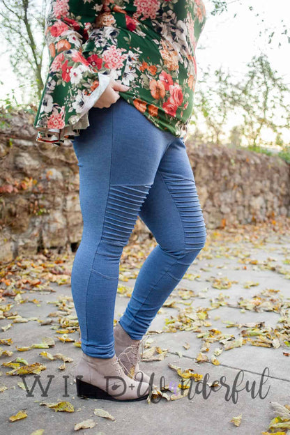 Free Hourglass Figure Moto Hack for SOS Knit Pants