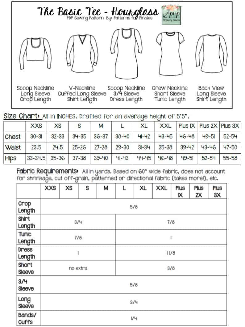 The Basic Tee- Hourglass