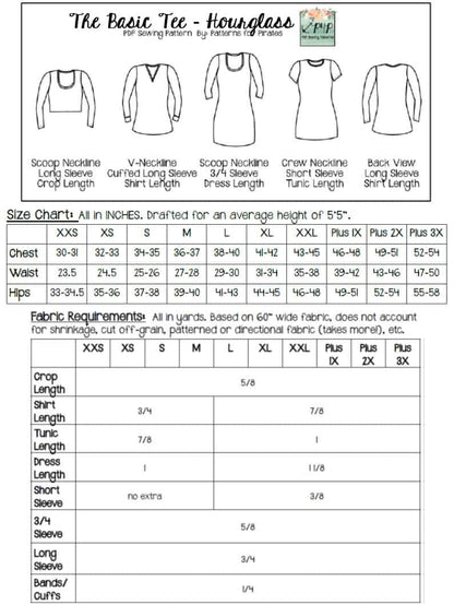 The Basic Tee- Hourglass