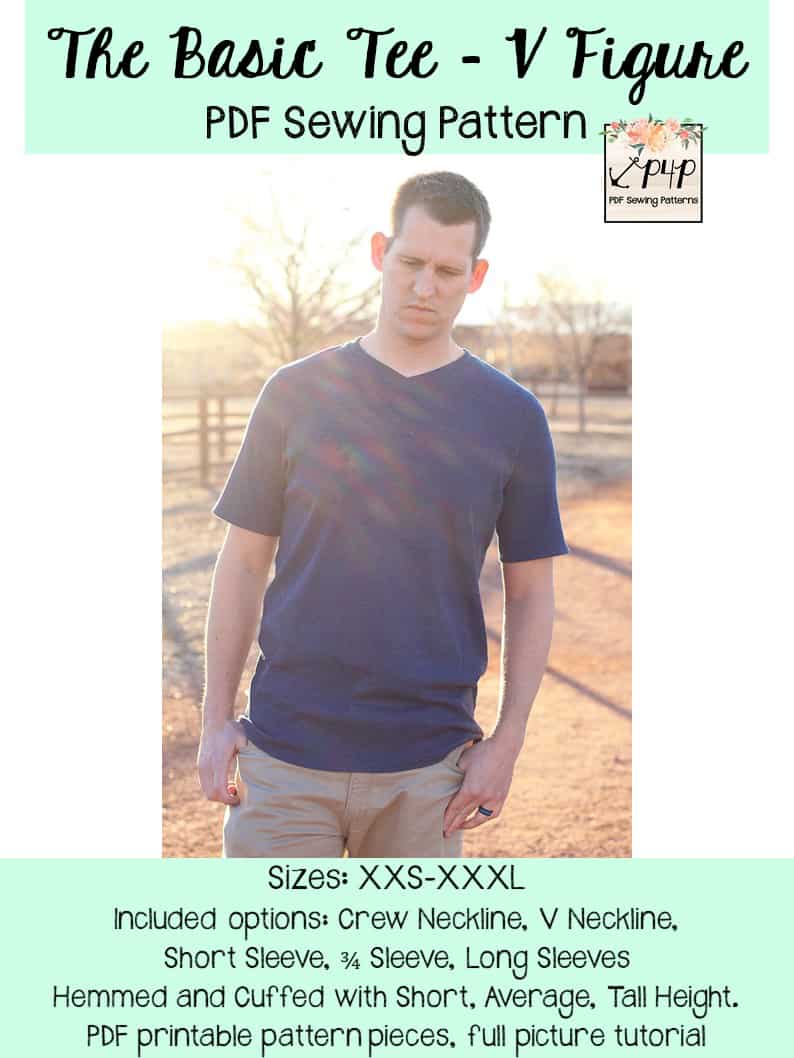 The Basic Tee- V Figure