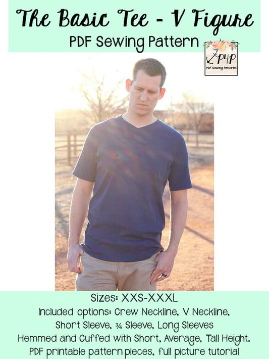 The Basic Tee- V Figure