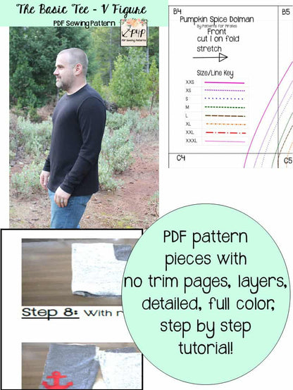 The Basic Tee- V Figure