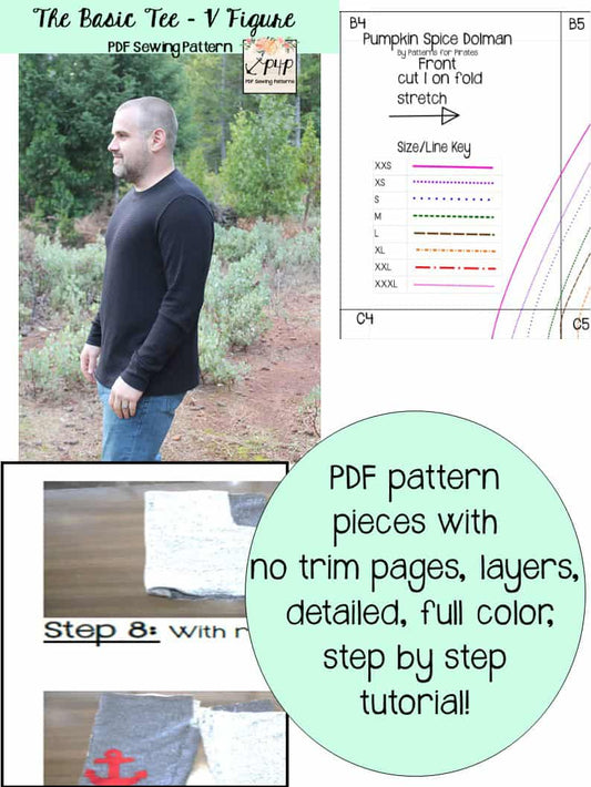 The Basic Tee- V Figure