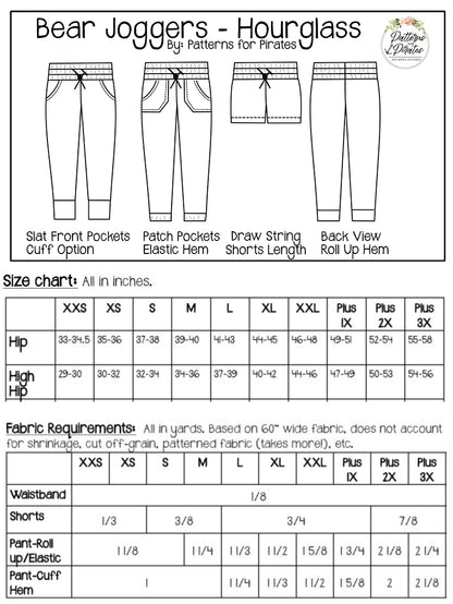 Bear Joggers - Hourglass Figure