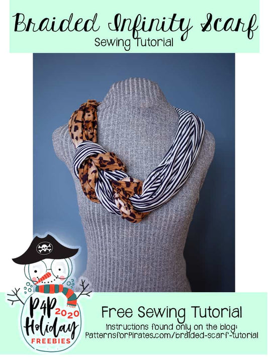 Free Braided Infinity Scarf