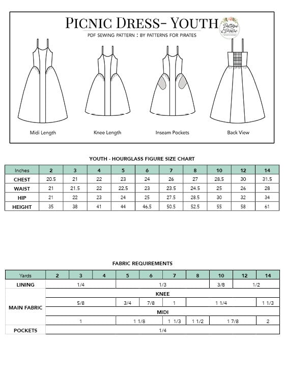 Picnic Dress- Youth