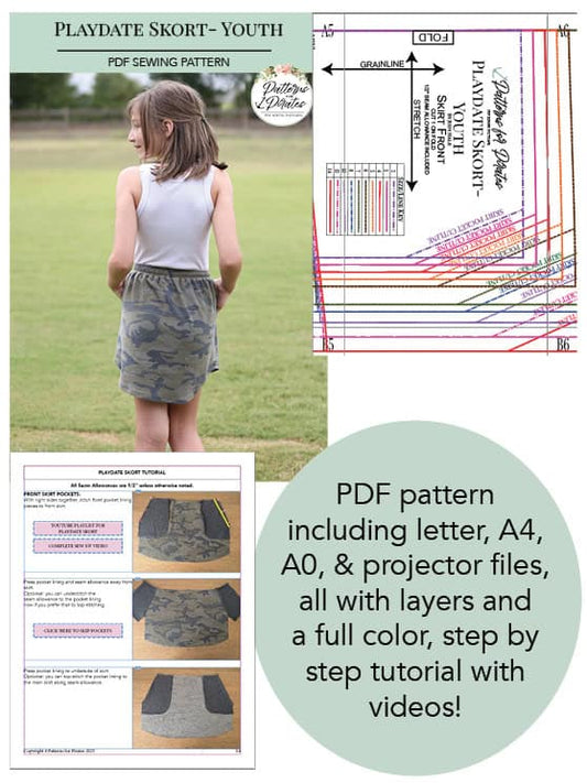 Playdate Skort- Youth