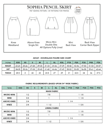 Sophia Pencil Skirt