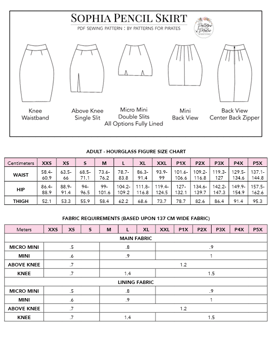 Sophia Pencil Skirt