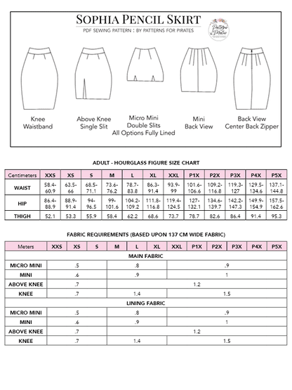 Sophia Pencil Skirt