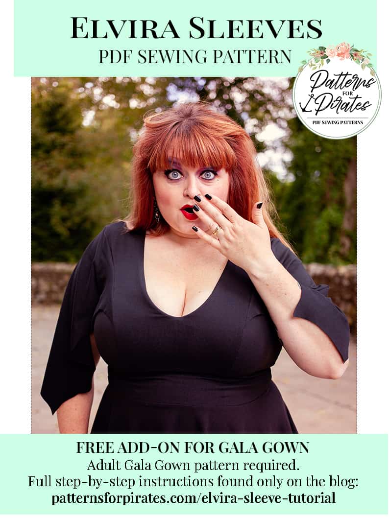 Free Elvira Sleeve- Gala Gown Add On