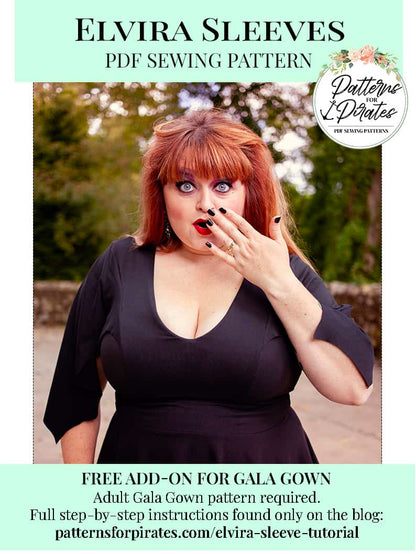 Free Elvira Sleeve- Gala Gown Add On